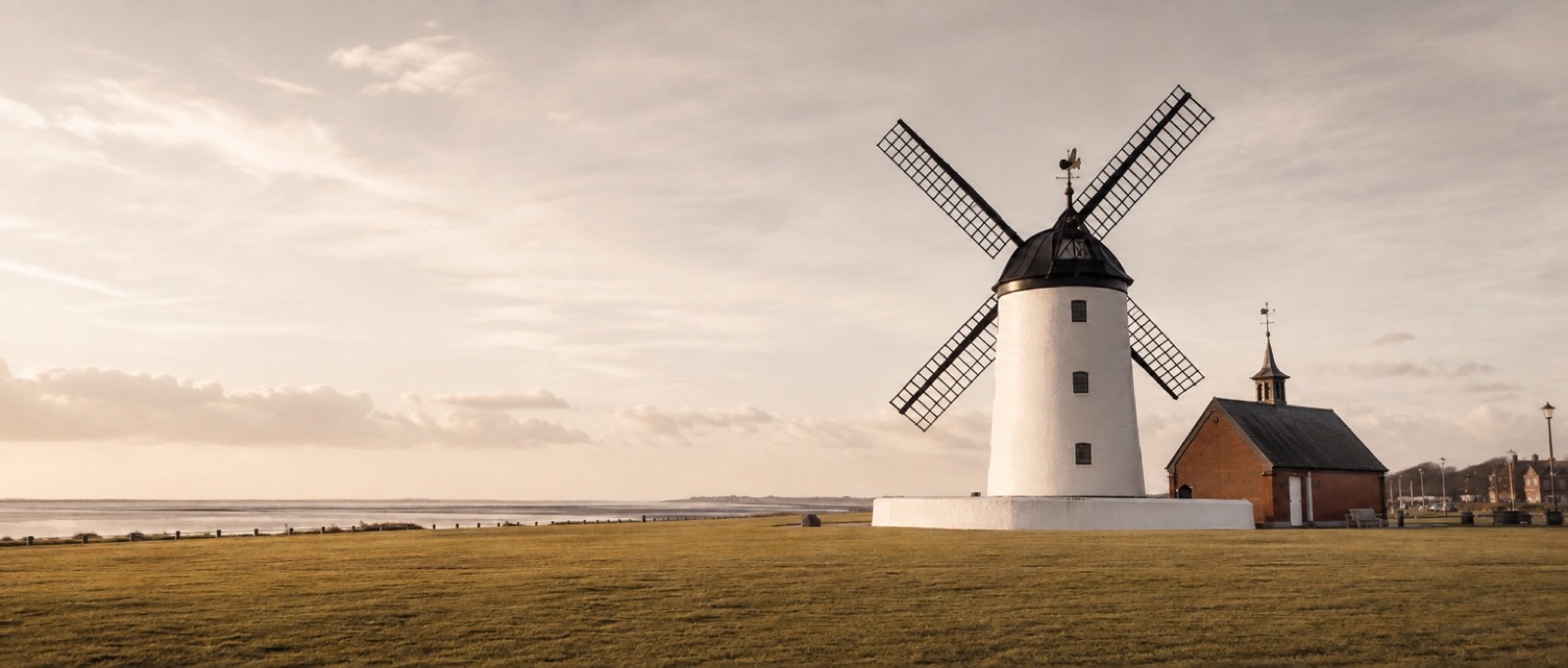 Lytham windmill on the Lancashire coast